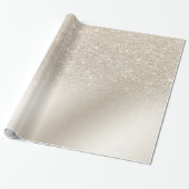 moderne pearl glitter iory ombre gradiënt metaal cadeaupapier (Uitgerold)