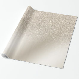 moderne pearl glitter iory ombre gradiënt metaal cadeaupapier