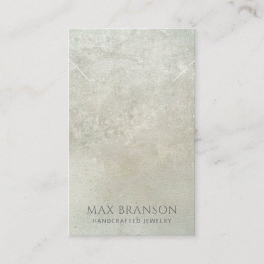 Moderne Pearlescent Ketting Display Kaart Visitekaartje (Voorkant)