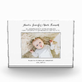 Moderne peetouders dank je Keepsake Fotoblokken