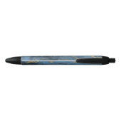 Moderne pen van Navy Blauwe Goud Agate Geode (Achterkant)