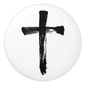 Moderne penseel - Christelijk artistieke krokodil Keramische Knop (Voorkant)