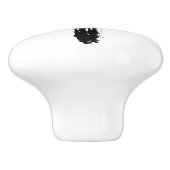 Moderne penseel - Christelijk artistieke krokodil Keramische Knop (Zijkant)