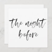 Moderne penseel kalligrafiescript Weddenschap Kaart (Voorkant / Achterkant)