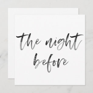 Moderne penseel kalligrafiescript Weddenschap Kaart