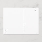 Moderne penseel kruis - Christelijk religie Crucif Feestdagenkaart (Achterkant)