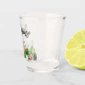 Moderne penseelbox met tropisch hout shot glas (Rechts)