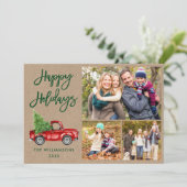 Moderne, penseeljager 3 Foto Kraft Feestdagenkaart (Staand voorkant)