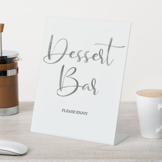 Moderne penseelkalligrafie Wogadestang Reclamebord Met Voetstuk (Insitu)