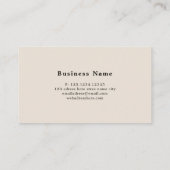 Moderne penseellijn Faux Neutral Minimalist Visitekaartje (Achterkant)