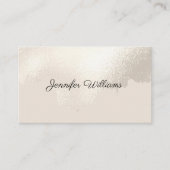 Moderne penseellijn Faux Neutral Minimalist Visitekaartje (Voorkant)