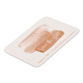 Moderne penseelminimalist sparen de datum magneet (Linkerzijde)