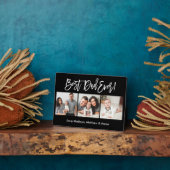 Moderne penseelscript 3 Foto's Beste vader ooit Fotoplaat (Zijkant)