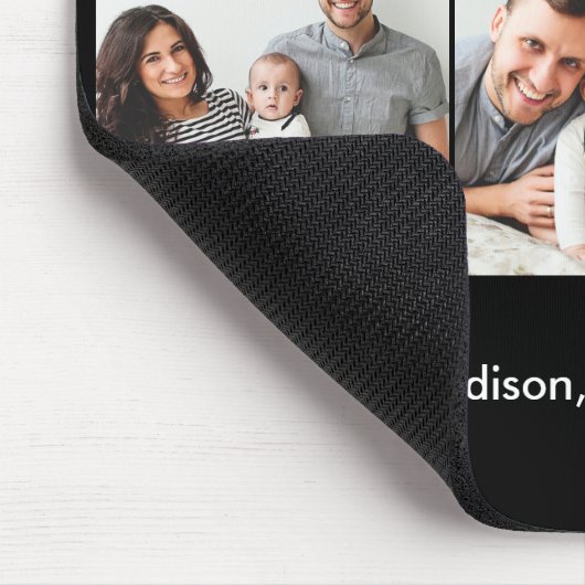 Moderne penseelscript 3 Foto's Beste vader ooit Muismat (Hoek)