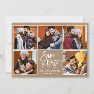 Moderne penseelscript 5 Fotokraft Save The Date