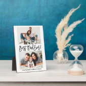 Moderne penseelscript Beste pap ooit 2 Foto Fotoplaat (Zijkant)