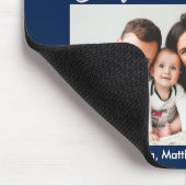 Moderne penseelscript Beste pap ooit 2 Fotoblauw Muismat (Hoek)