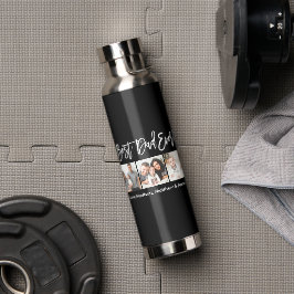 Moderne penseelscript Beste pap ooit 3 Foto Waterfles