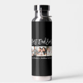 Moderne penseelscript Beste pap ooit 3 Foto Waterfles (Links)