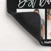 Moderne penseelscript Beste pap ooit 3 Foto's Muismat (Hoek)