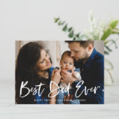 Moderne penseelscript Beste pap ooit Vaderdag (Staand voorkant)