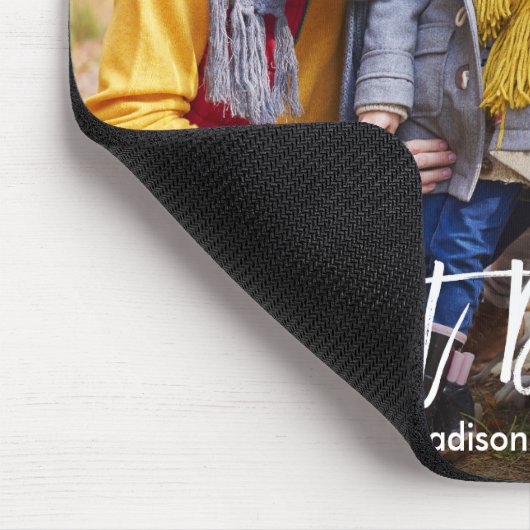 Moderne penseelscript Beste vader ooit foto Muismat (Hoek)