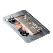 Moderne penseelscript nieuwe baby bedankt wat magneet (Rechterzijde)