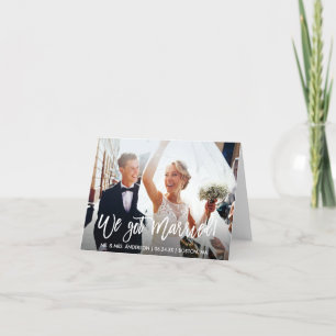 Moderne penseelscript We hebben Kaart voor gehuwde