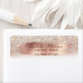 Moderne penseelstreek, Glitter Bokeh, Confetti Etiket (Insitu)