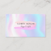 Moderne penseelstreek, holografisch visitekaartje (Voorkant)