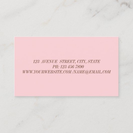 Moderne penseelstreek visitekaartje (Achterkant)