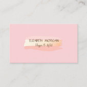 Moderne penseelstreek visitekaartje (Voorkant)