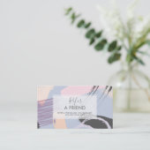 Moderne penseelstreken Compositie Verwijzing Kaart (Staand voorkant)