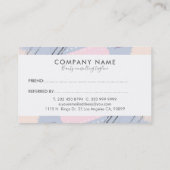 Moderne penseelstreken Compositie Verwijzing Kaart (Achterkant)