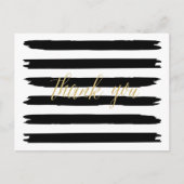 Moderne penseelstreken dank u Briefkaart (Voorkant)