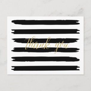 Moderne penseelstreken dank u Briefkaart