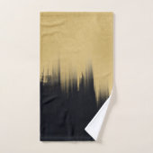 Moderne penseelstreken Gold Black design Bad Handdoek (Handdoek)