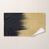 Moderne penseelstreken Gold Black design Bad Handdoek (Handdoek)