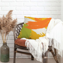 Moderne penseelstreken - Oranje, Groen & Geel