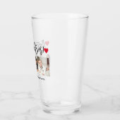 Moderne penseelweergave 3 Foto beste vader ooit Glas (Links)