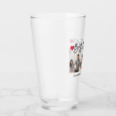 Moderne penseelweergave 3 Foto beste vader ooit Glas (Rechts)