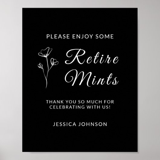 Moderne Pensioen Partij Voorkeur Teken Poster (Voorkant)