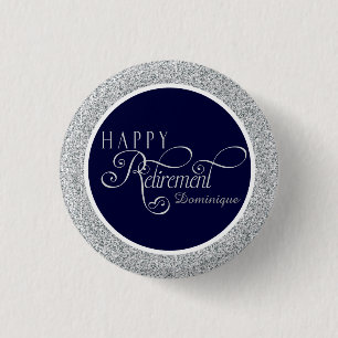 Moderne Pensioenpartij Favor 1 Inch Round Button