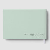 Moderne Pensioenpartij met Eucalyptus Gastenboek (Achterkant)