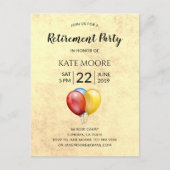 Moderne Pensioenpartij met uitnodiging tot luchtba (Voorkant)