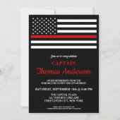 Moderne Pensioenpartij voor brandweerlieden Kaart (Voorkant)