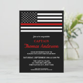 Moderne Pensioenpartij voor brandweerlieden Kaart (Staand voorkant)