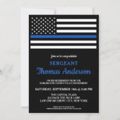 Moderne pensionering van de Thin Blue Line Police Kaart (Voorkant)