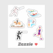 Moderne Pentathlon Stickers (Vel)