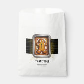 Moderne peperkoek in Pan Baby shower Bedankzakje (Voorkant)